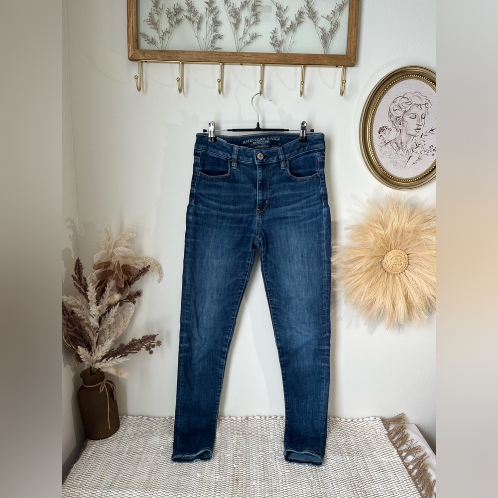 American eagle super stretch x US 8 long jeans women’s. Preloved.Great condition